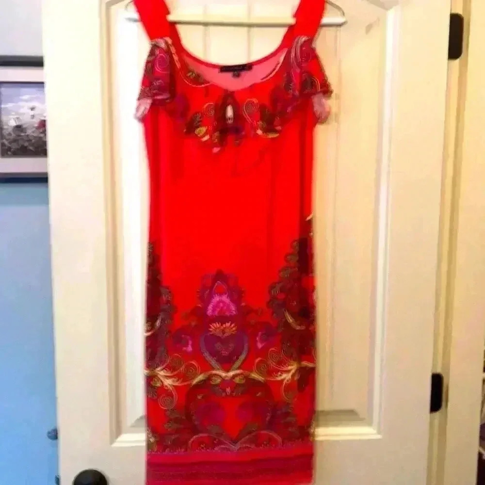 Adorable, coral colored dress.  Size S.